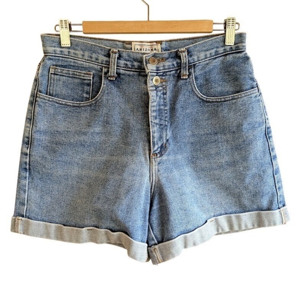 Vintage Arizona Jean Shorts Womens Sz 11 Button Fly High Rise Mom Estilo USA